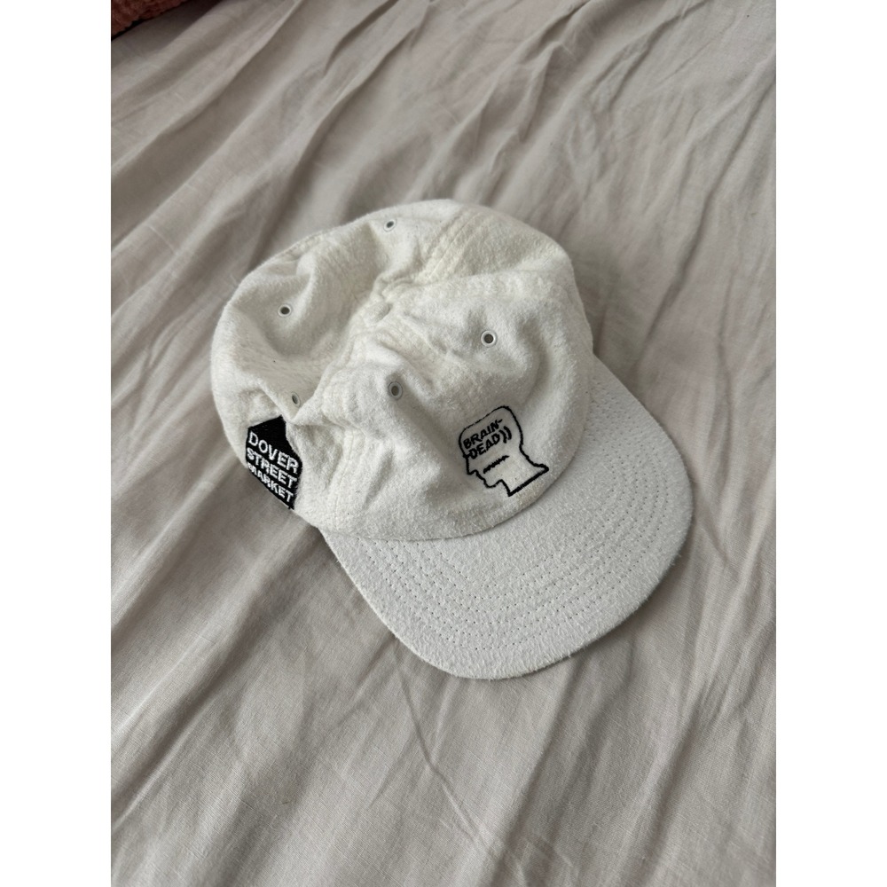 Brain Dead x Dover Street Market White Adjustable Hat Made in USA